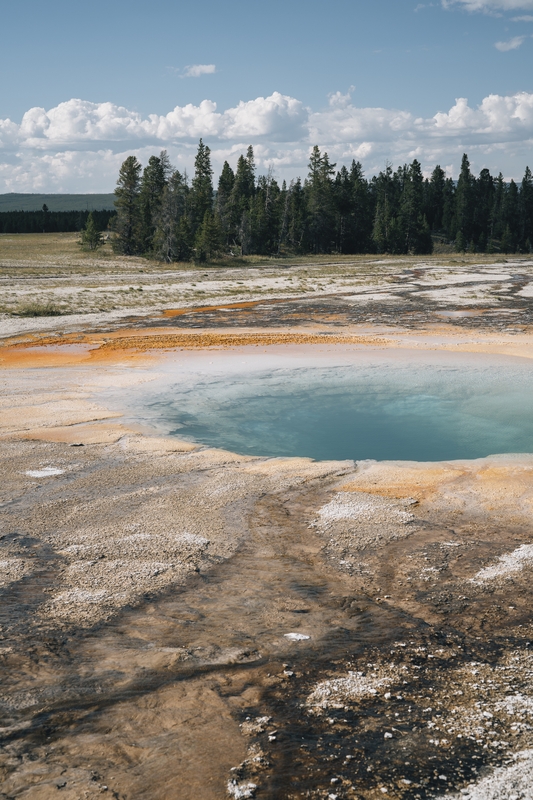 Turquoise Hot Spring at Yellowstone