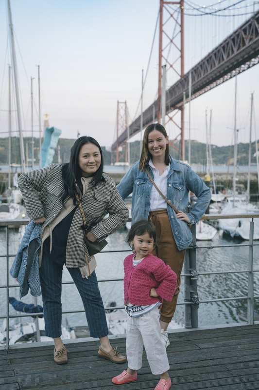 Family Portrait At Lisbon's 25 April Bridge