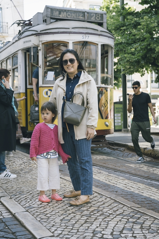 Tram 28 Stop In Lisbon's Alfama